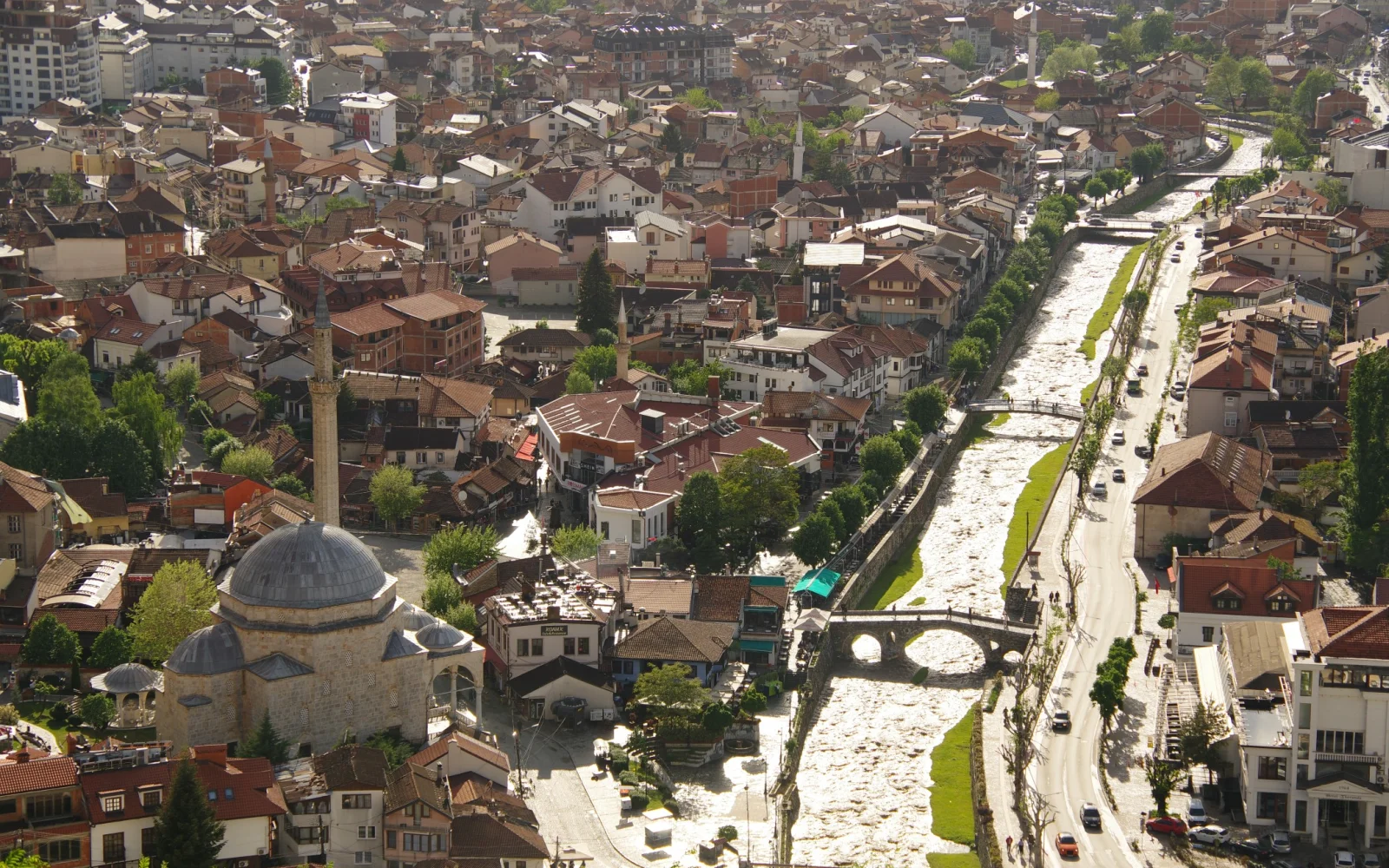 Prizren am Fuße des Sharr-Gebirges und kulturelles Zentrum Kosovos 