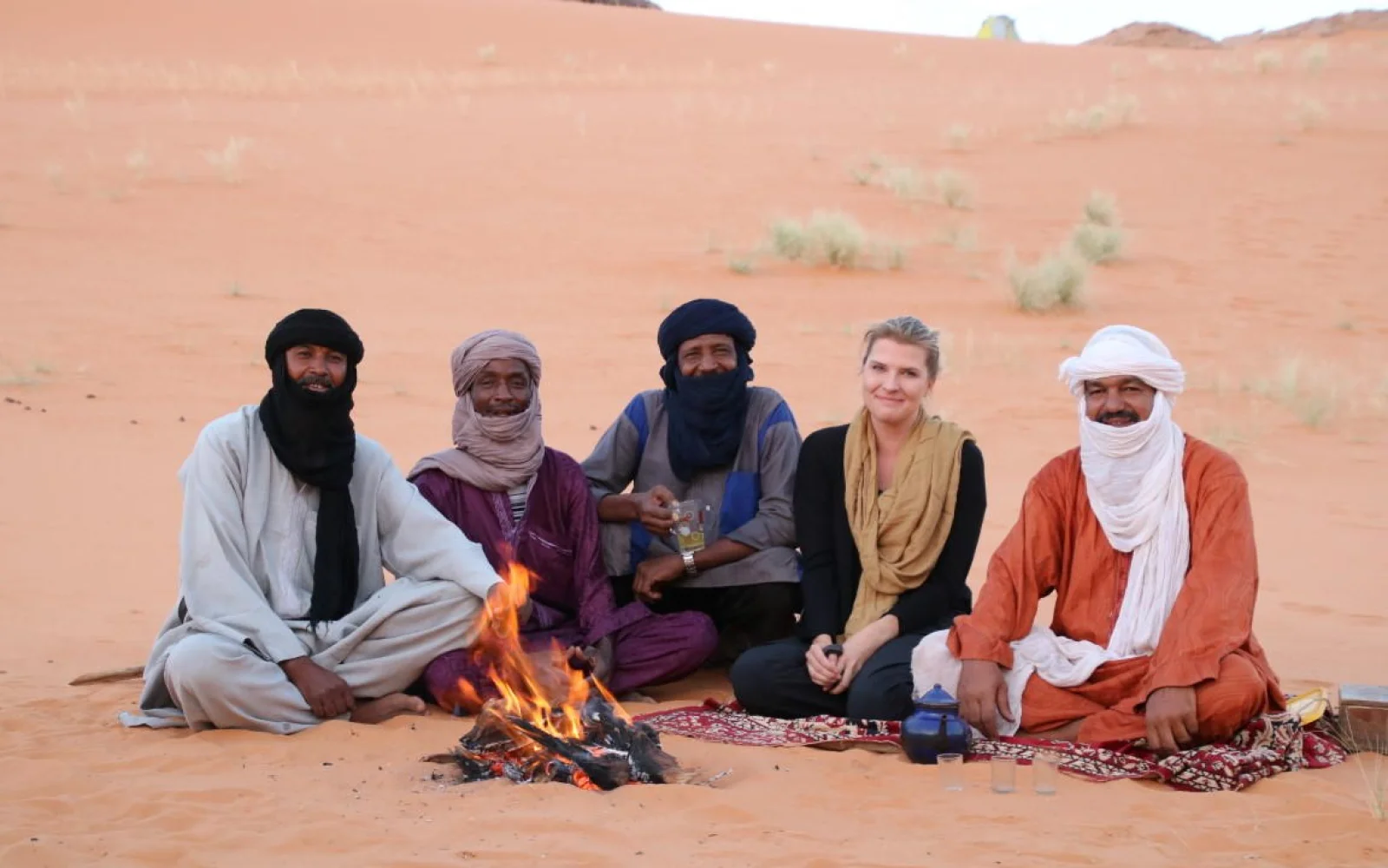 Unsere seit Jahren verbundene Tuaregmannschaft.