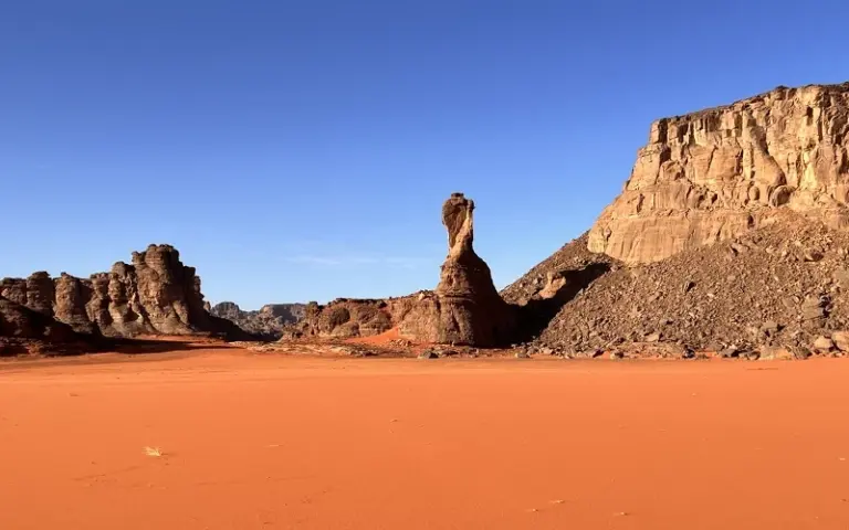 Weißes Dünenmeer von In Tehak - Tin Merzouga - Amenokal - Tidounag