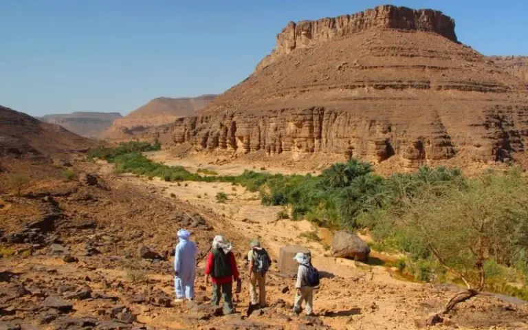 Wanderung bis zur beeindruckenden Ruine des Amenokal von Iherir