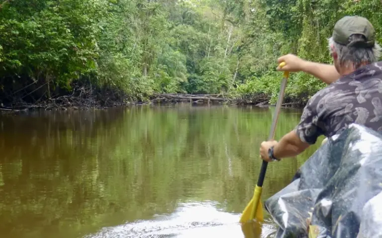 Beginn der Flussexpedition im Yasuni Nationalpark