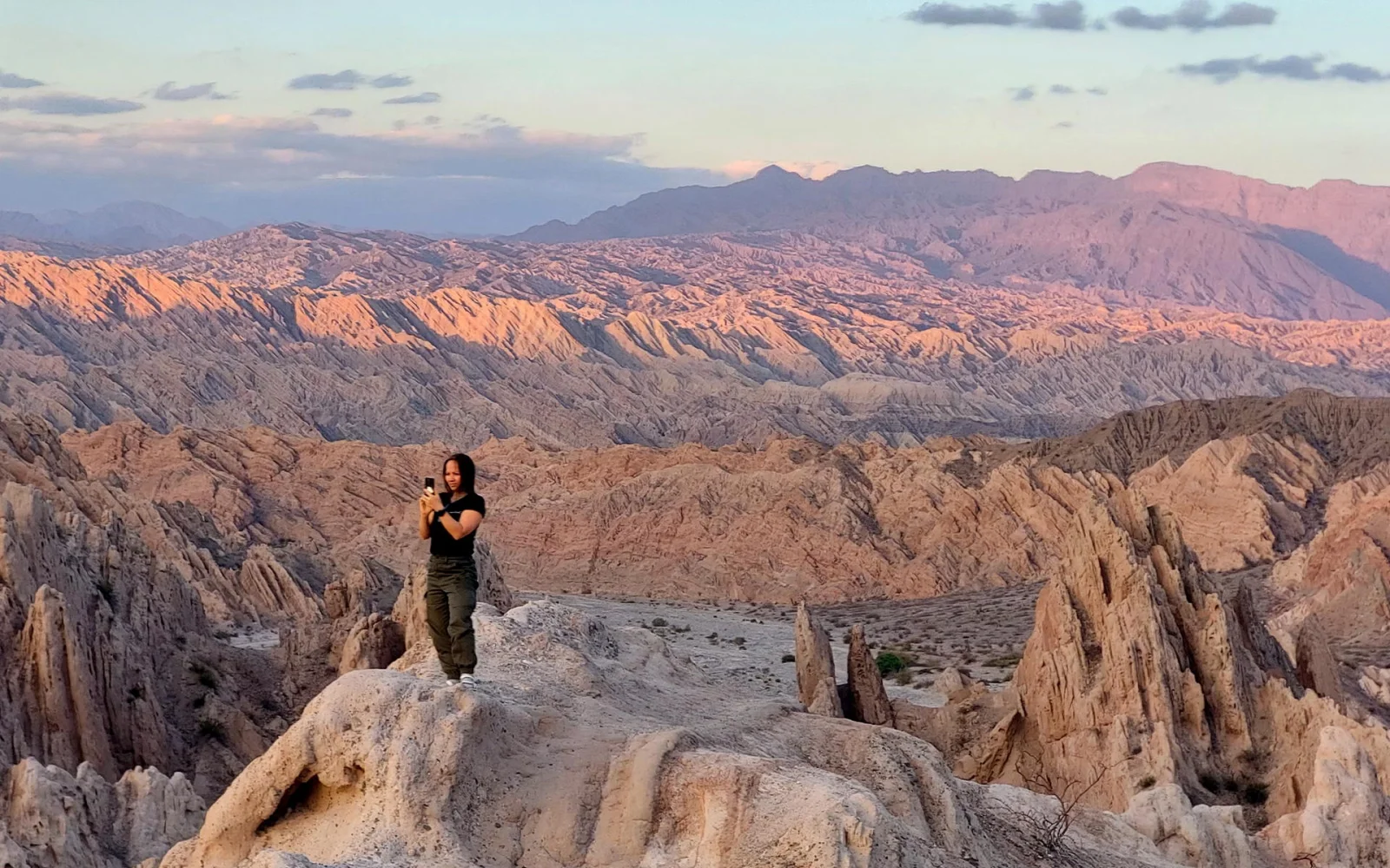 Sonnenuntergangsstimmung bei Salta