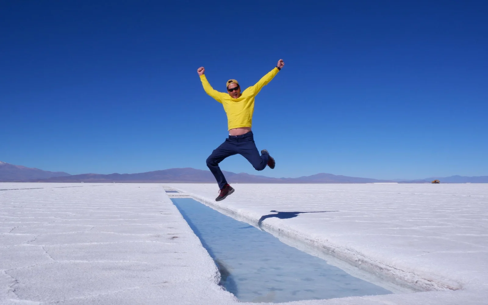 Die Salinas Grandes bilden einen riesigen Salzsee in Argentinien