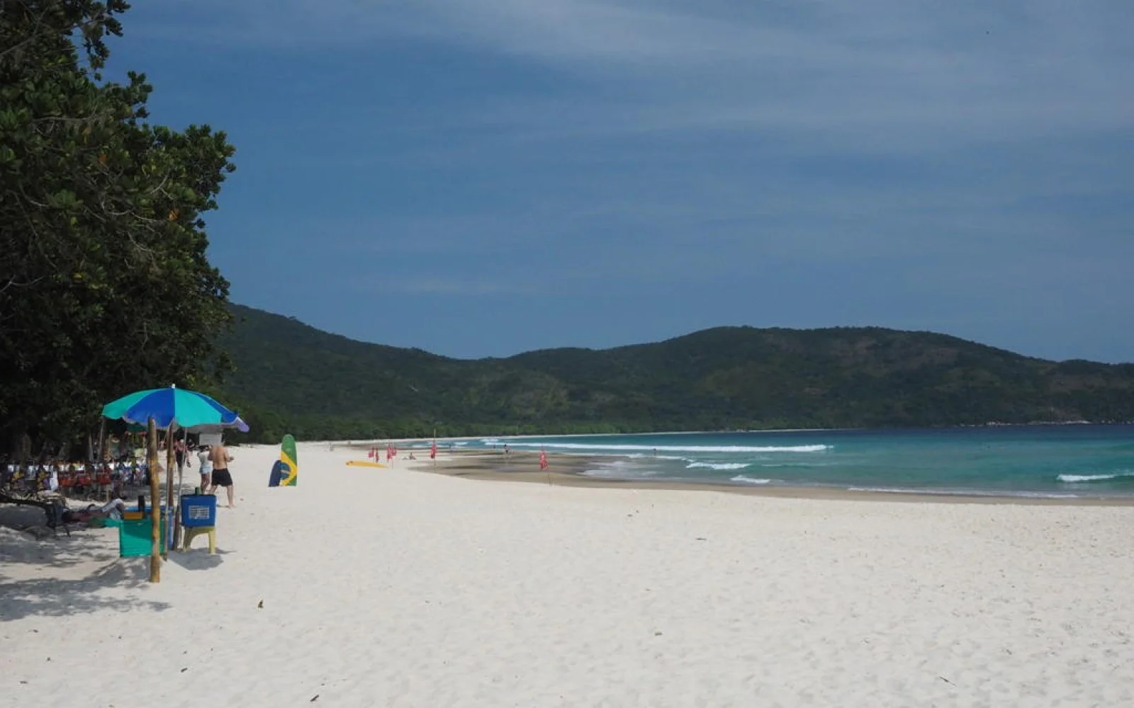 "Unser" Strand auf der autofreien Insel Ilha Grande
