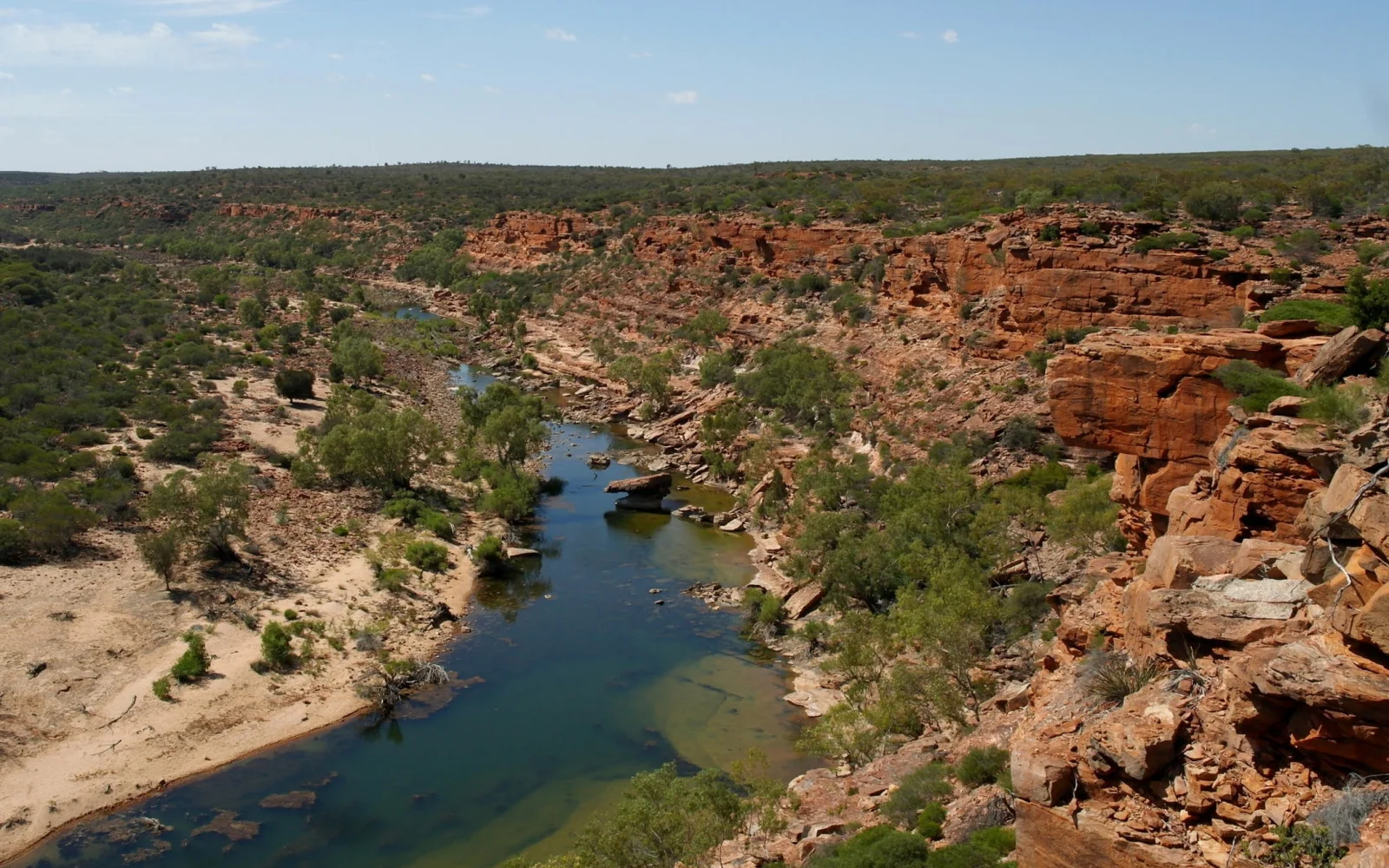 Flusslandschaft des Murchison River im Kalbarri-Nationalpark