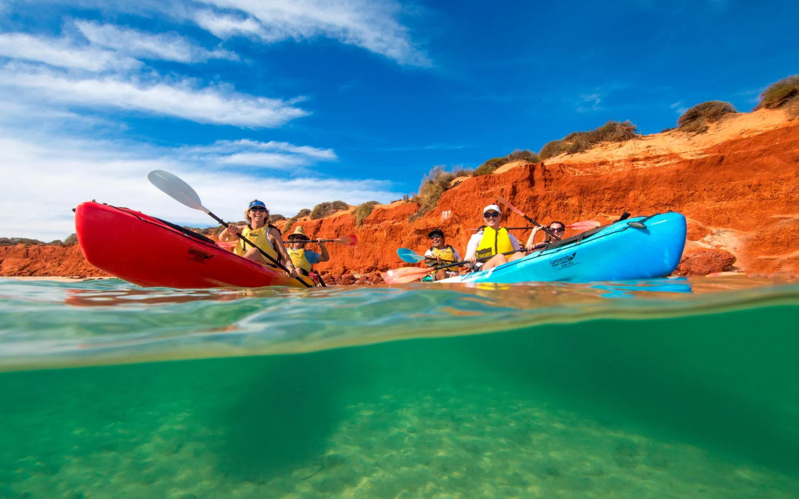 Per Kayak unterwegs an der Korallenküste Australiens