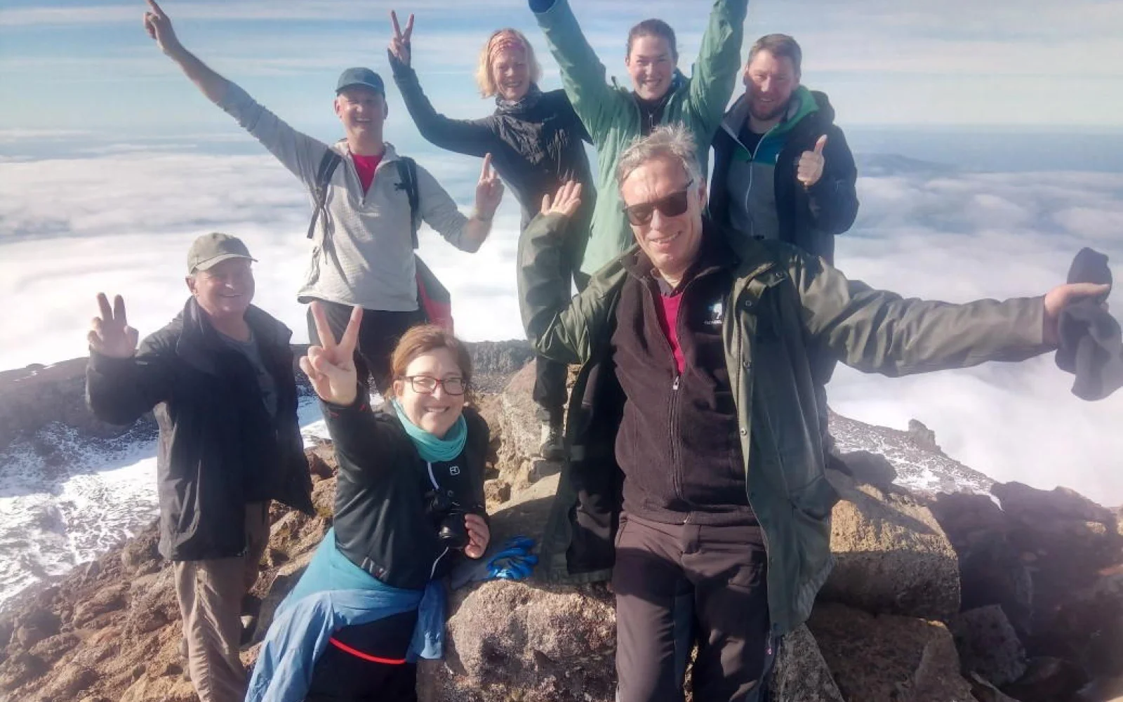 Gipfelglück auf dem Pico -  die Wanderung ist anstrengend aber lohnt sich