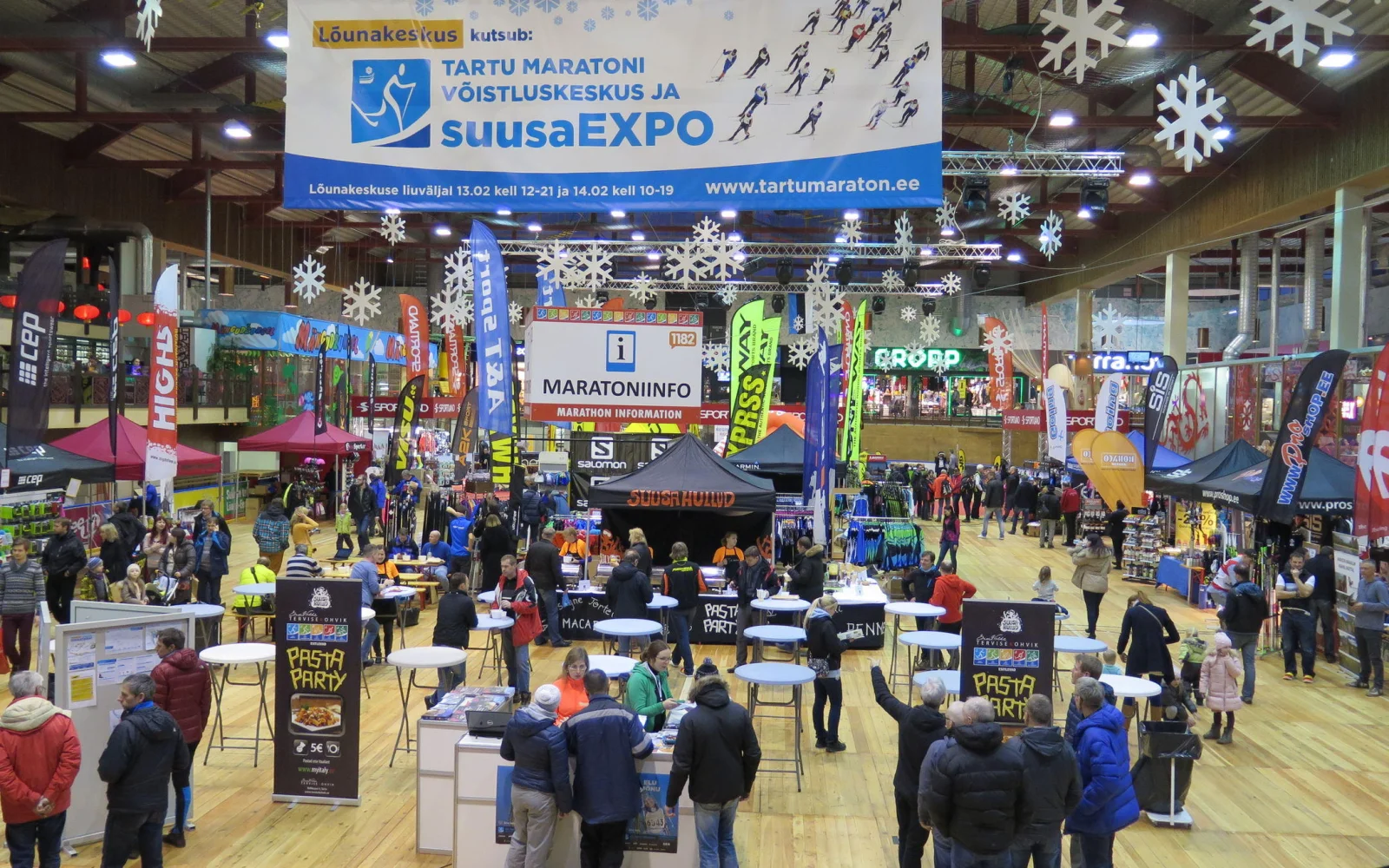 Wir besuchen die Tartu-Skimarathon-EXPO auf dem Weg nach Otepää.