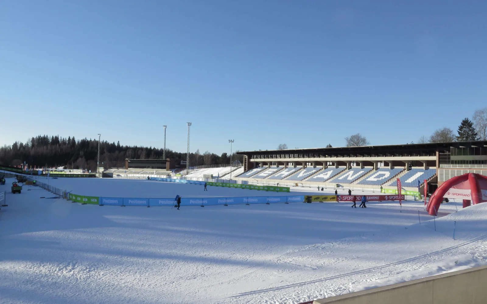 Das Stadion eignet sich bestens zum kleinen Trainingslauf und Wachstest