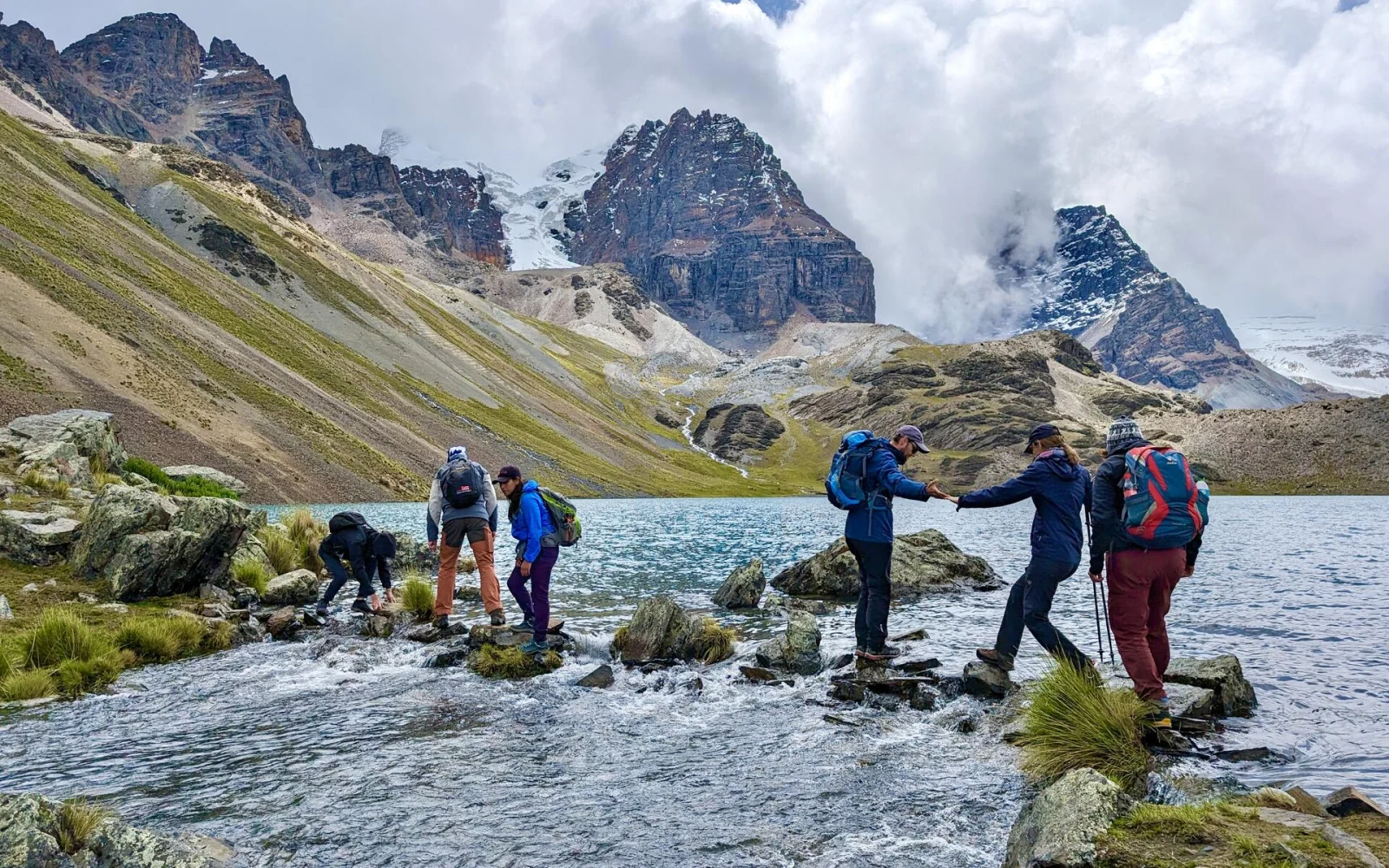 Wanderung zum Chiar Khota Bergsee am Fuße des Pico Austria (Foto: J. Wirtz)
