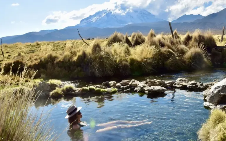 Wanderung im Sajama-Nationalpark und Bad in natürlichen Thermalquellen