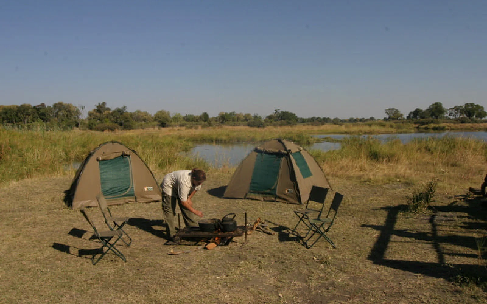 Das Camp wird mitten in der Wildnis aufgebaut - Abenteuer und Naturerlebnis pur!