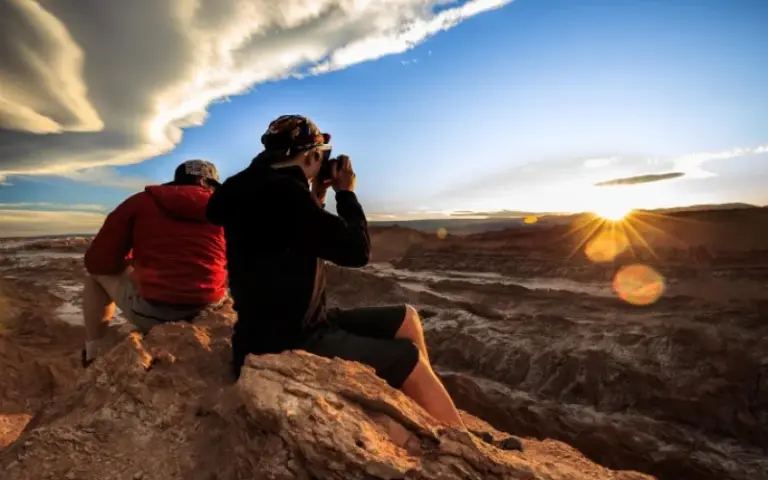 Atacama-Wüste: Valle de la Luna und schillernde Laguna Tebinquinche
