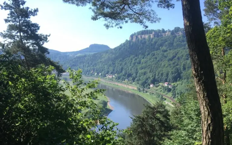 Der Blick auf die Festung Königstein ist bei vielen Touren inklusive...