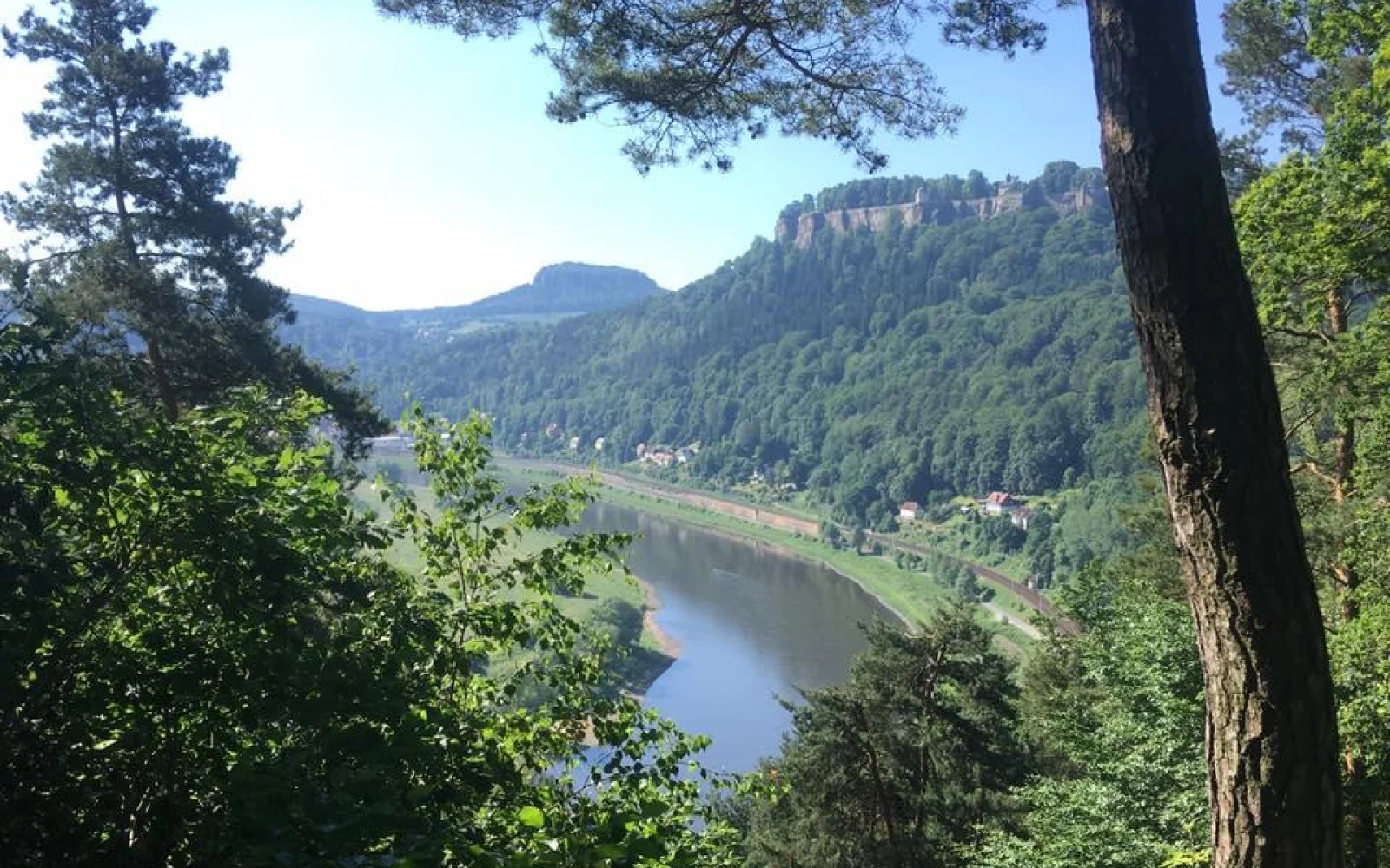 Der Blick auf die Festung Königstein ist bei vielen Touren inklusive...