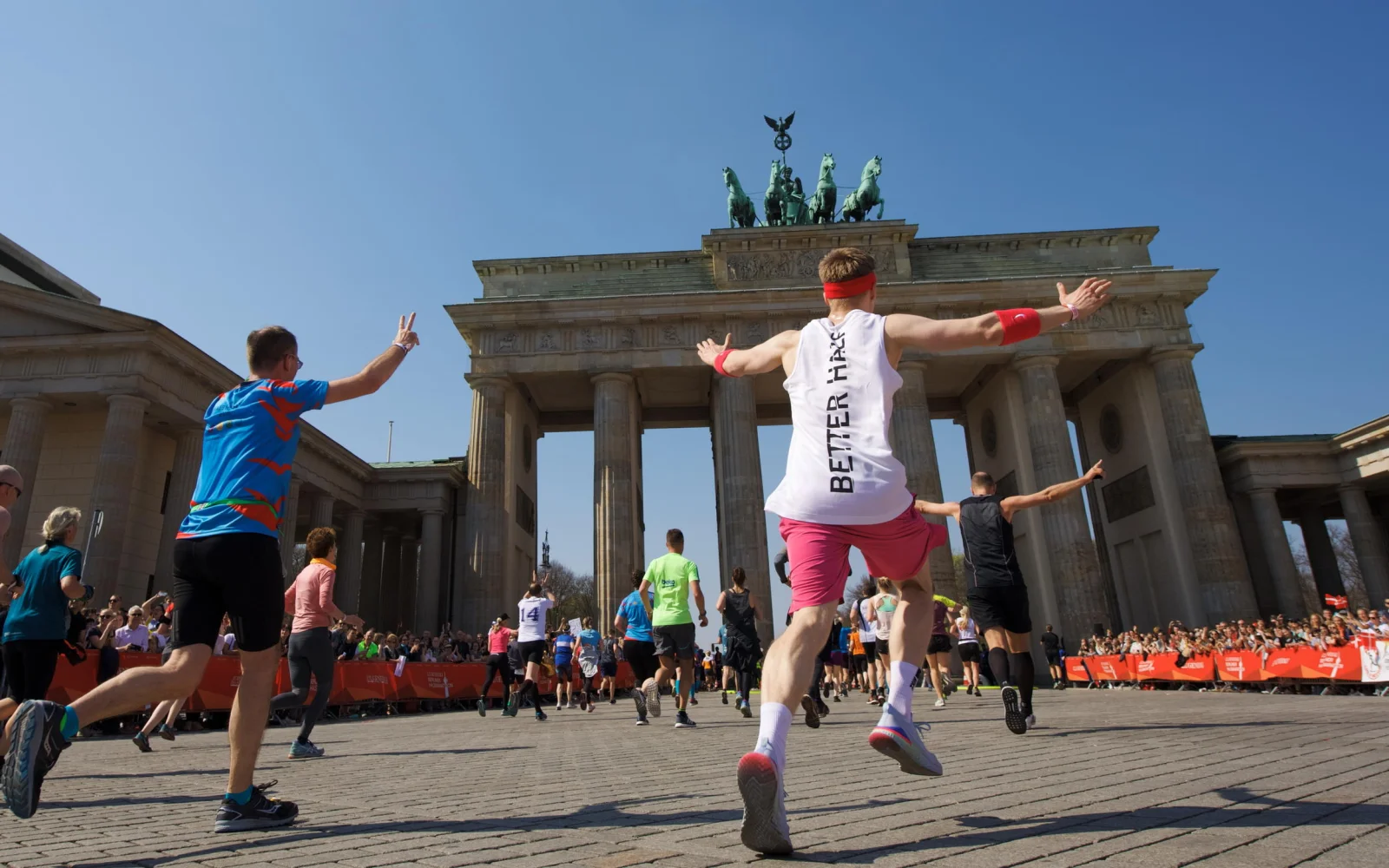 Ziel am Brandenburger Tor |  GENERALI BERLINER HALBMARATHON | © SCC EVENTS