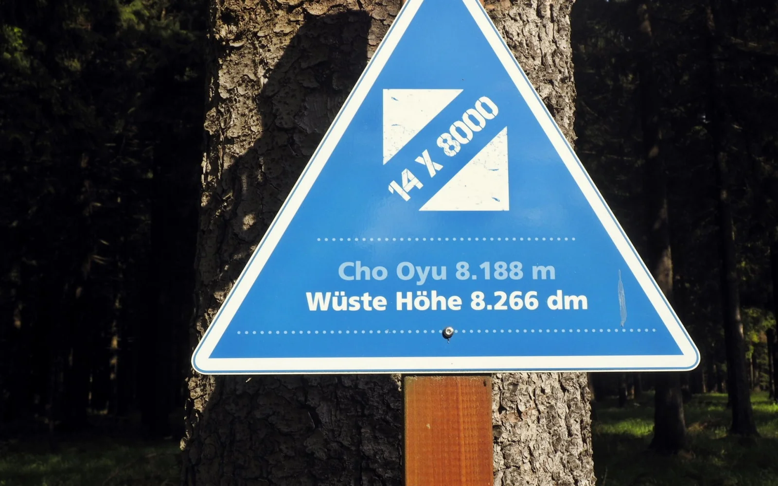 Alle 14 "Achttausender" sind bestens gekennzeichnet