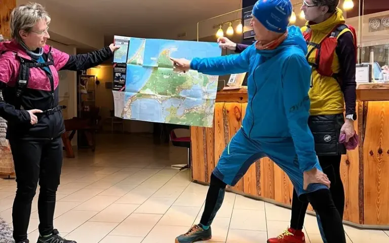 Anreise nach Prerow, kleiner Lauf und Auftaktessen