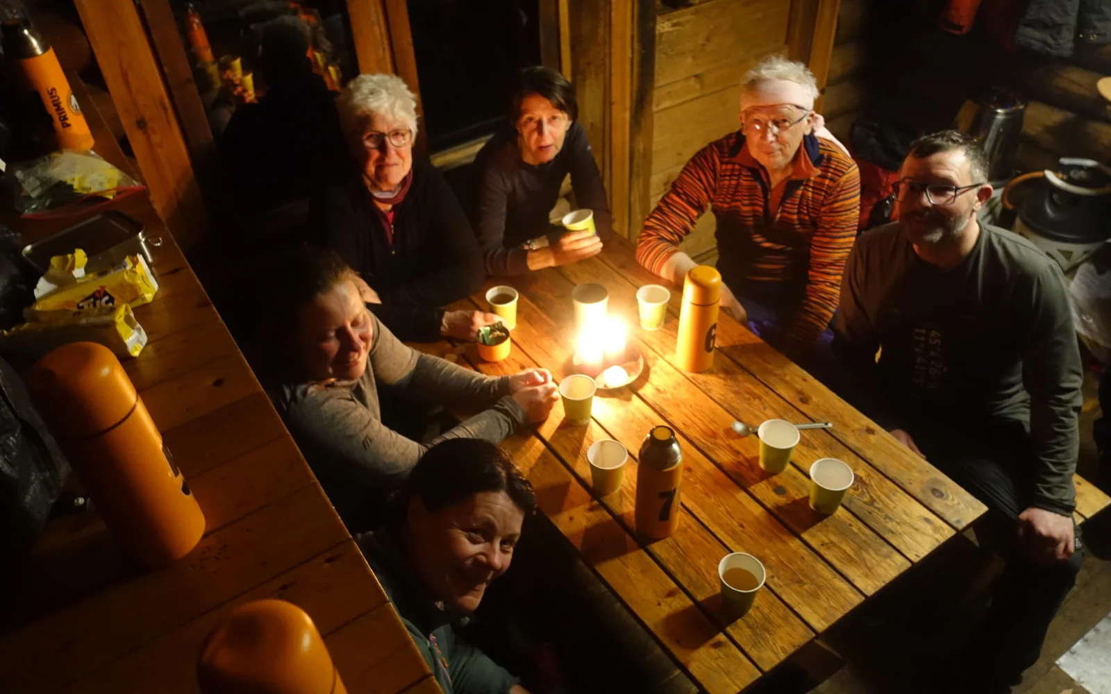 Gute Stimmung in der Ravdasjärvi Wildnishütte, Ihre Unterkunft für 2 Nächte