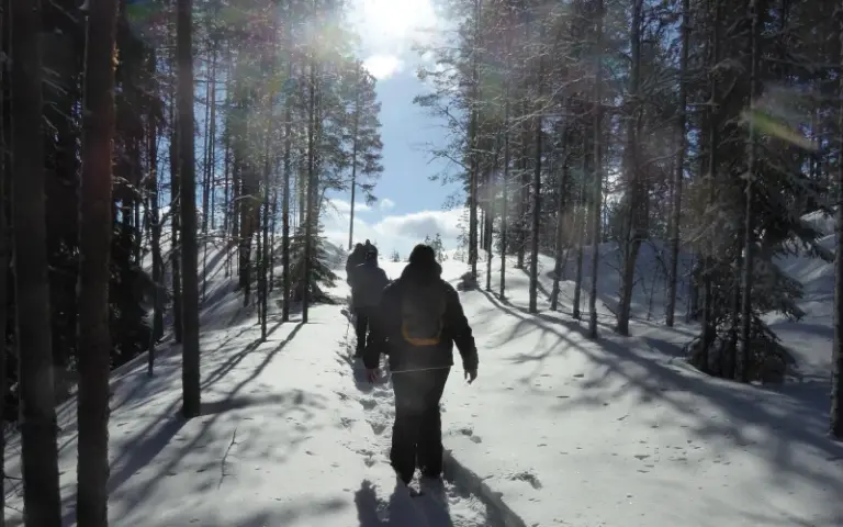 Schneeschuhwanderung im Hiidenportti-Nationalpark, Abschiedsabendessen
