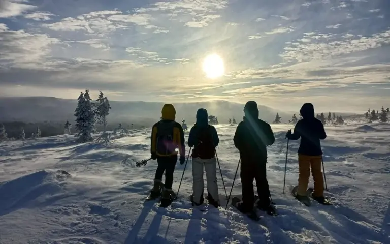  Schneeschuhwanderung auf den dritthöchsten Fjäll des  Nationalparks