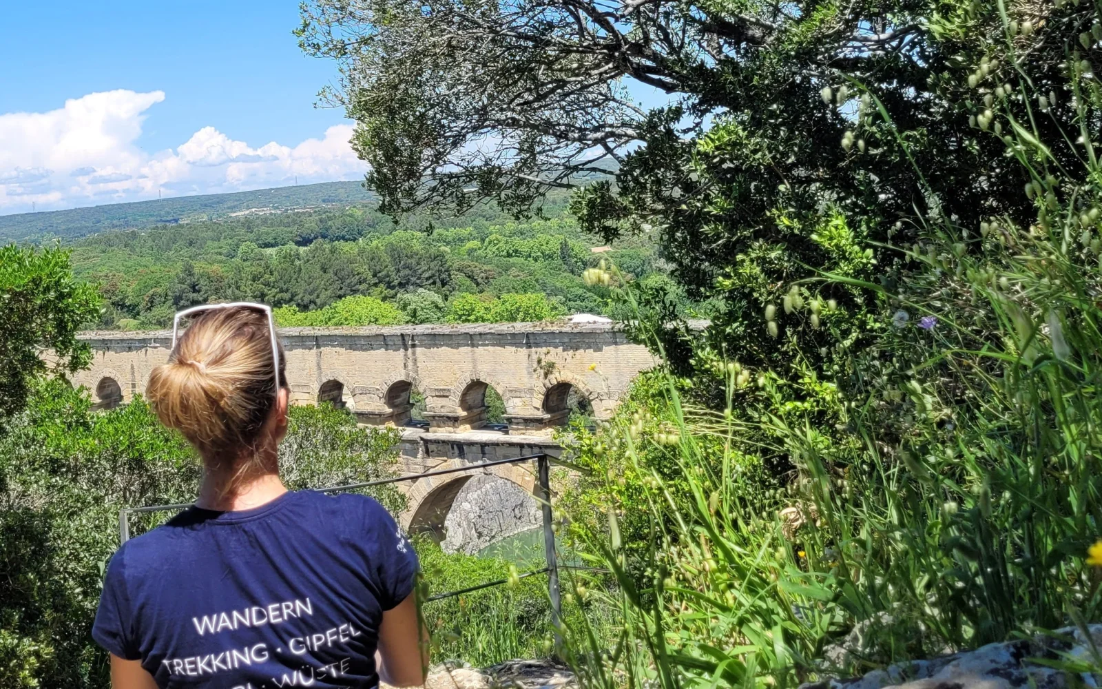 Aussicht auf den berühmten Pont du Gard