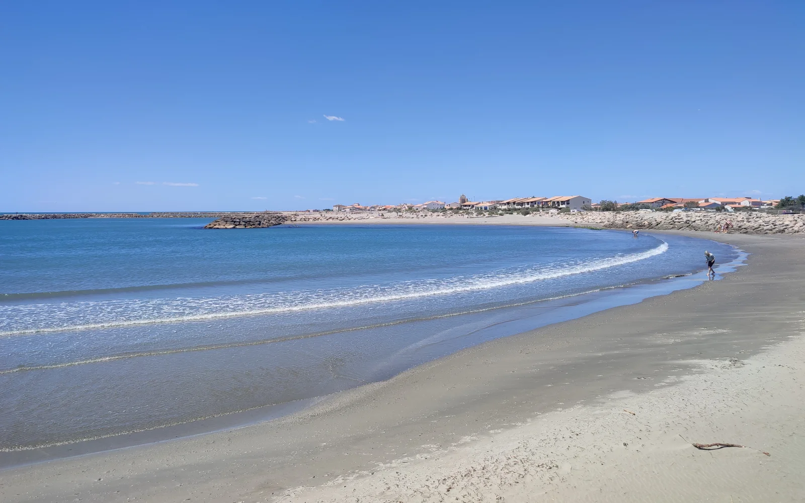 Kilometerlange Strände an der Mittelmeerküste der Camargue