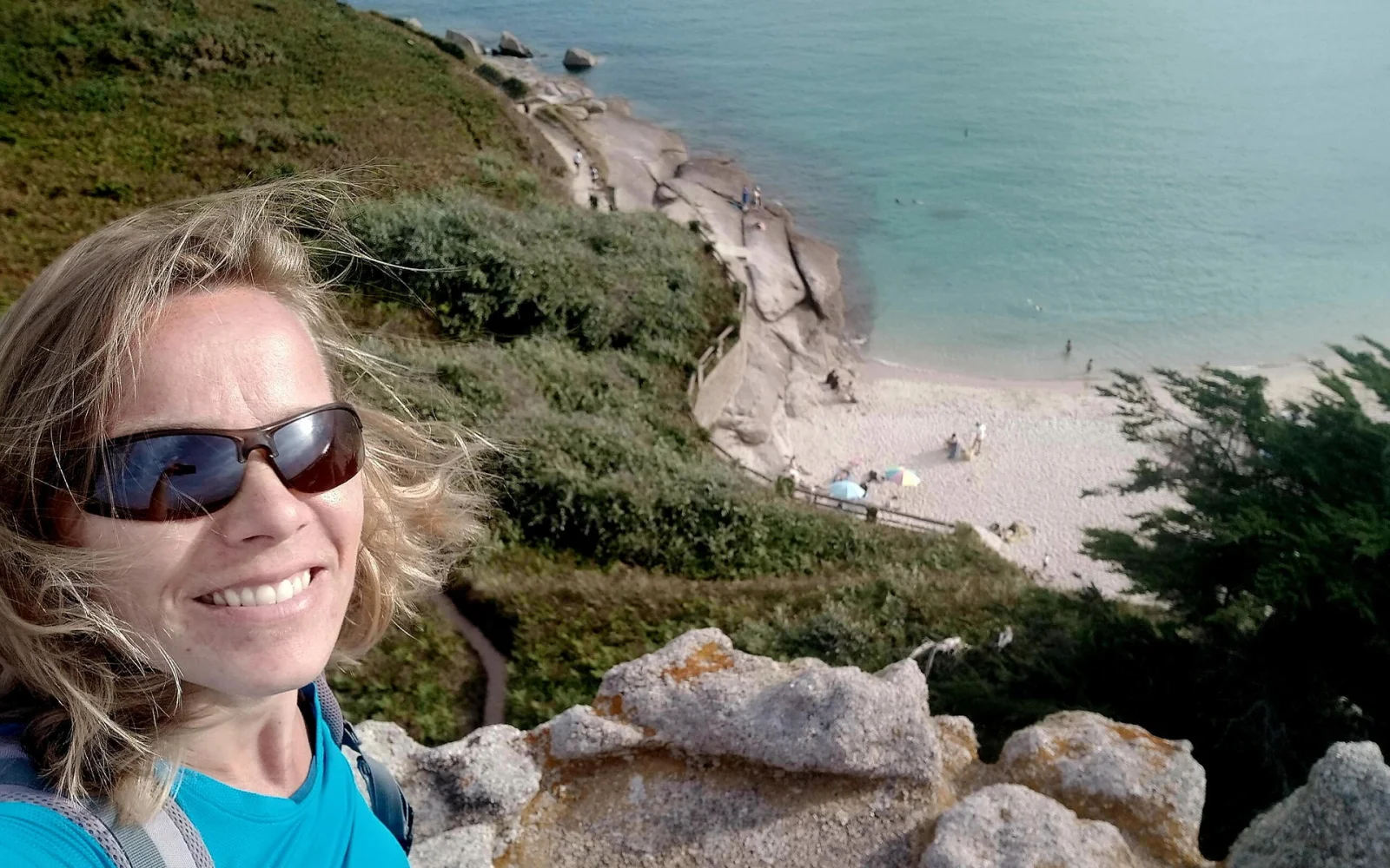 Ausblick auf die bretonische Küste