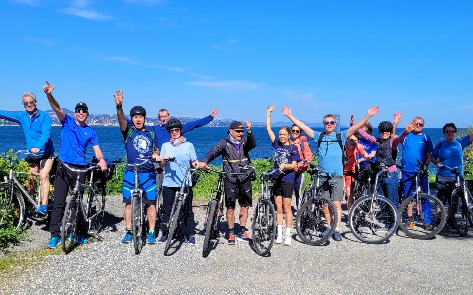 Am Tag vor dem Lauf radeln wir einen Teil der Marathonstrecke gemütlich ab