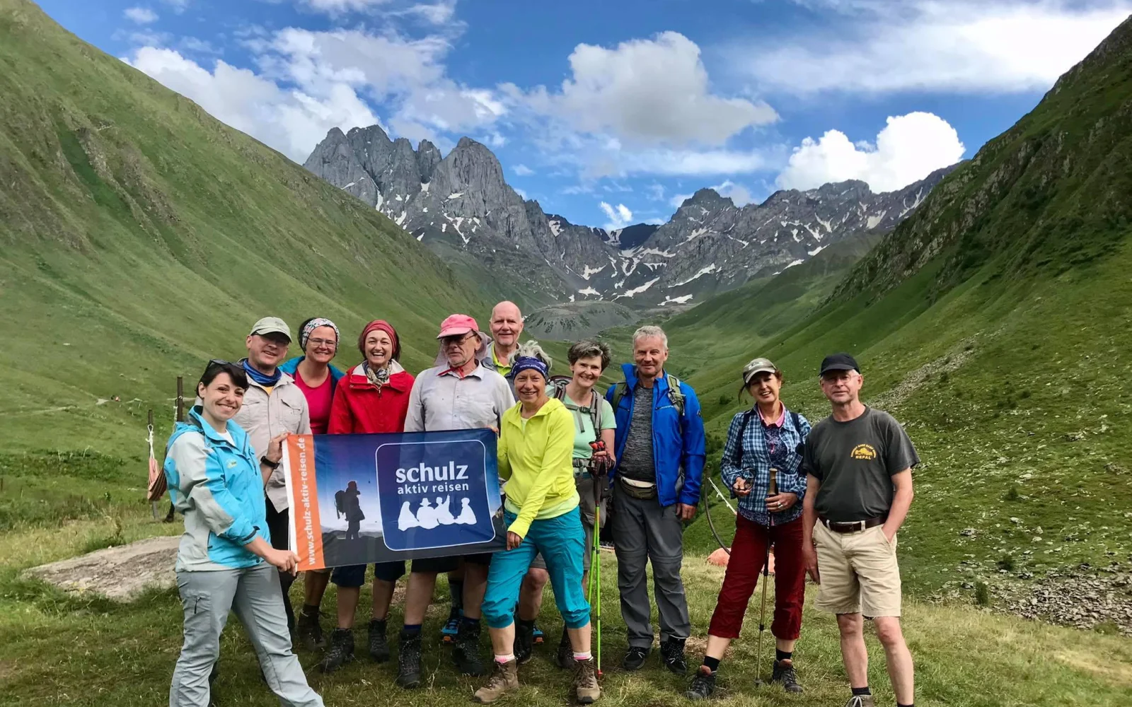 Unsere Reisegruppe im Großen Kaukasus