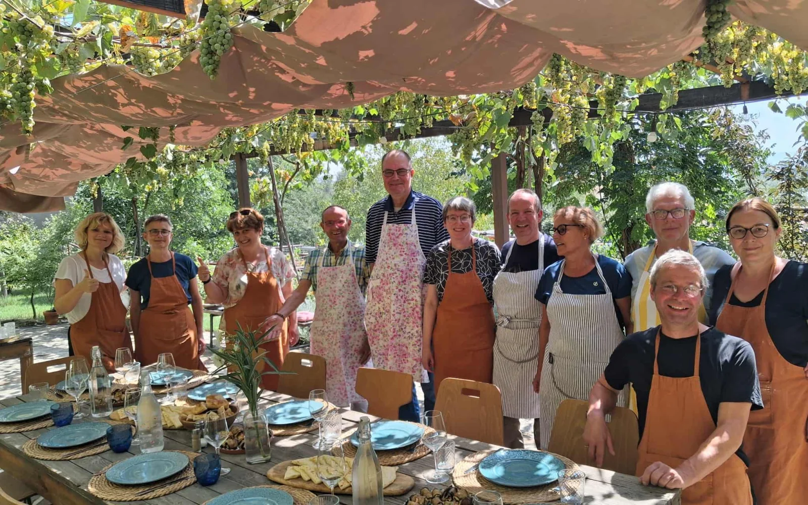 Gastfreundschaft pur – mit Zutaten aus dem Garten unserer Gastgeber