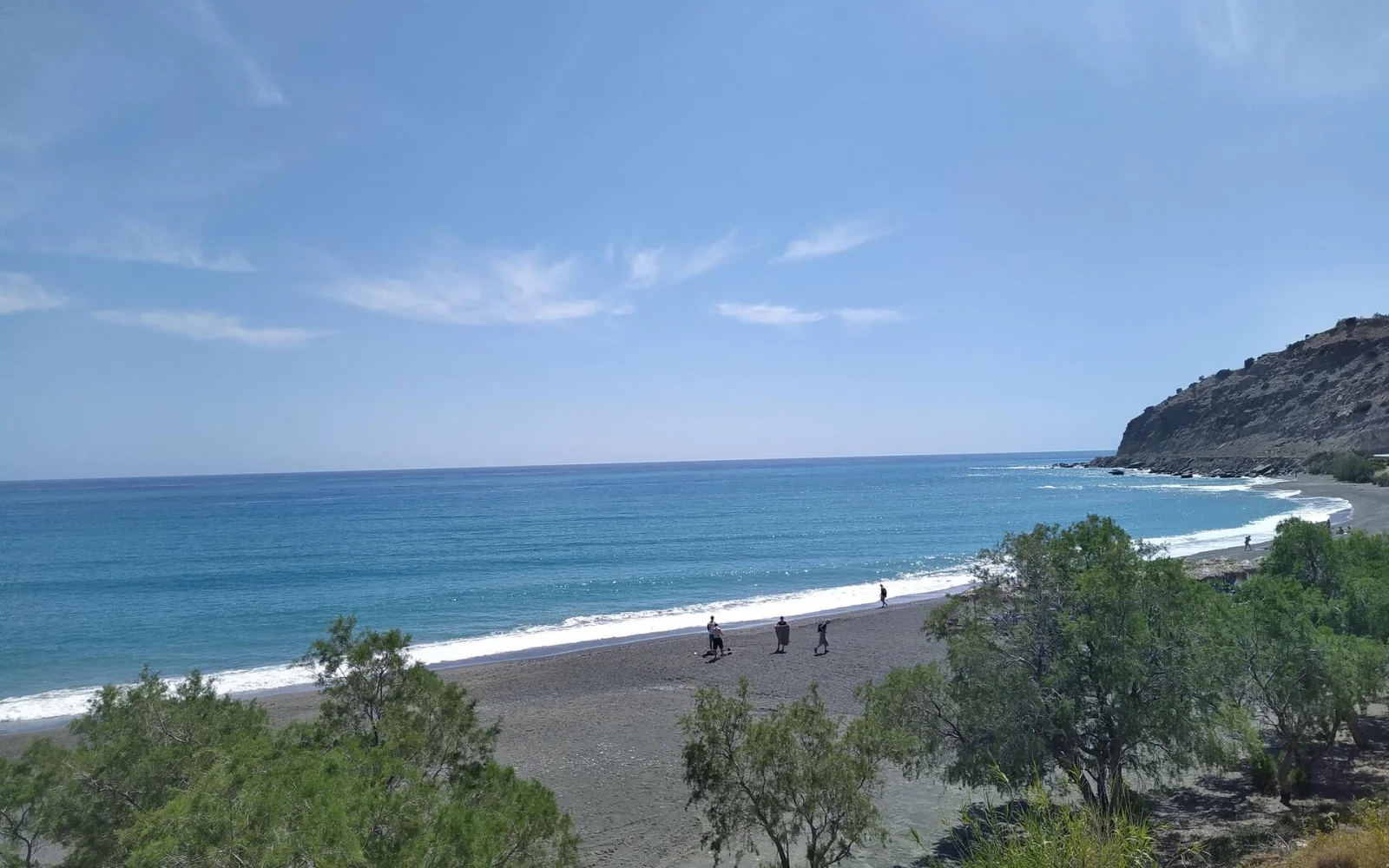 Das Lybische Meer an der Südküste ist oft ruhig und wärmer, als im Norden.