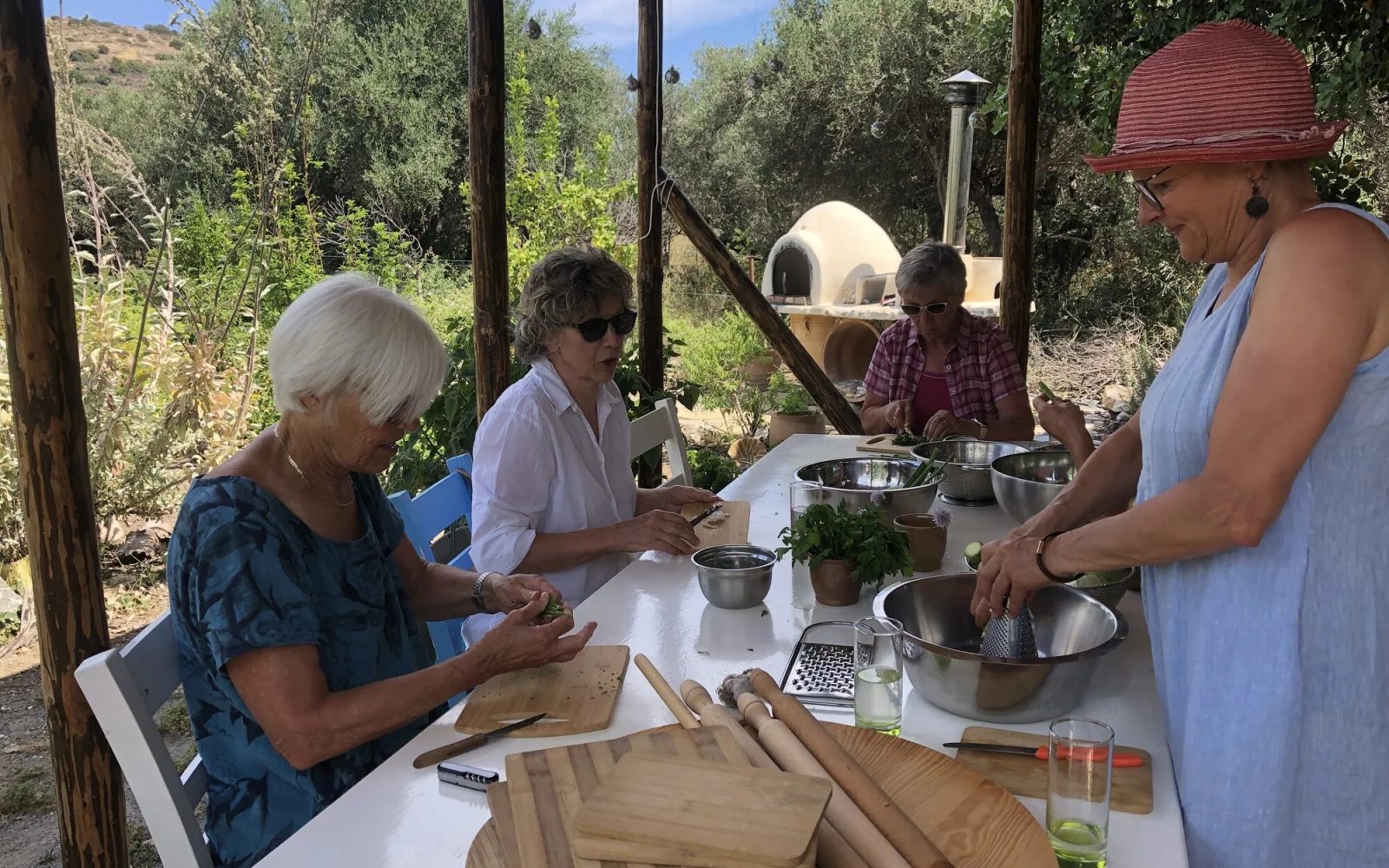 Kräuter und mediterrane, vegetarische Küche zum Mitmachen und gemeinsamen Genießen