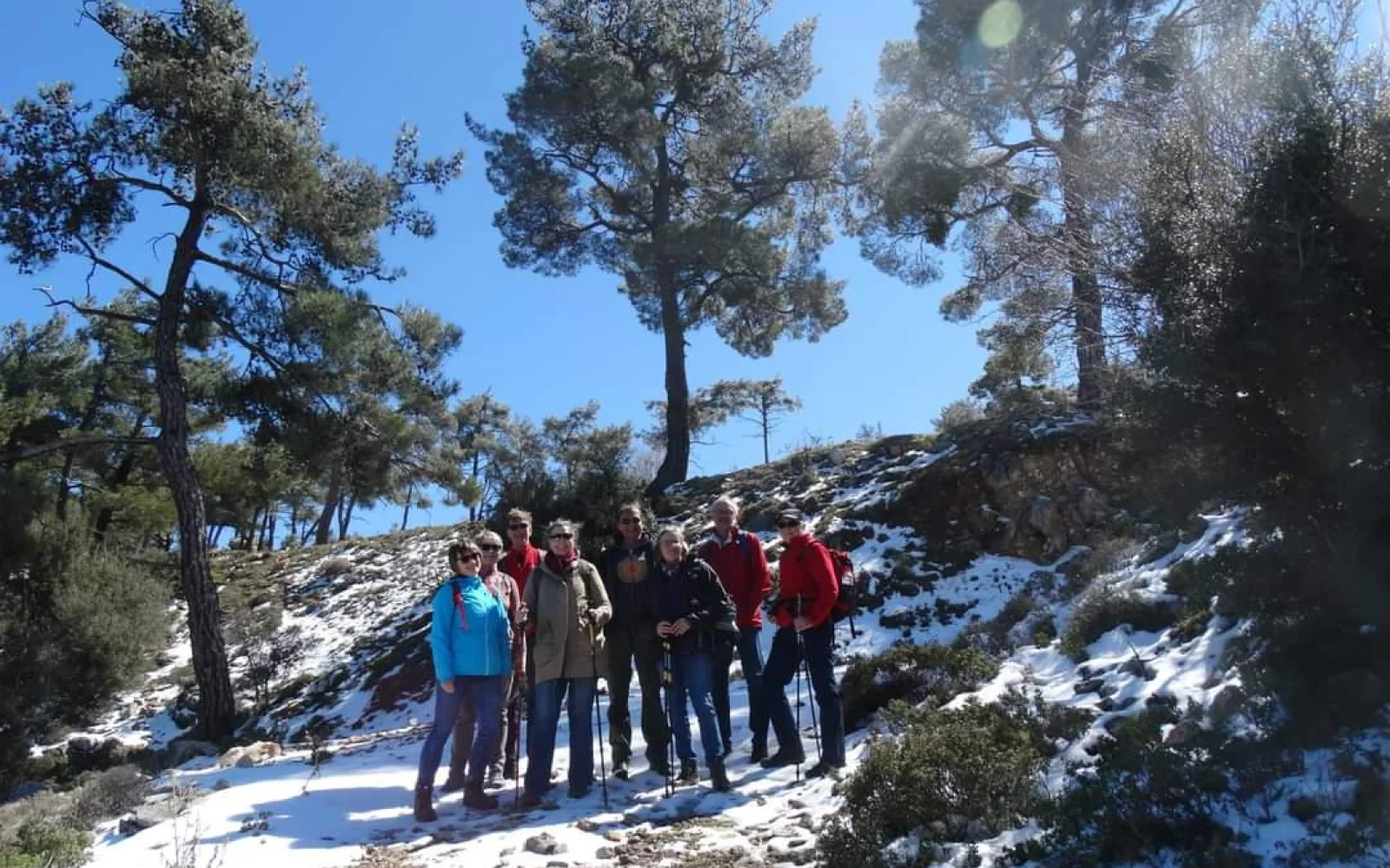 Winterwandern im Sonnenschein (2021), wenn Sie auch eher selten auf Schnee treffen