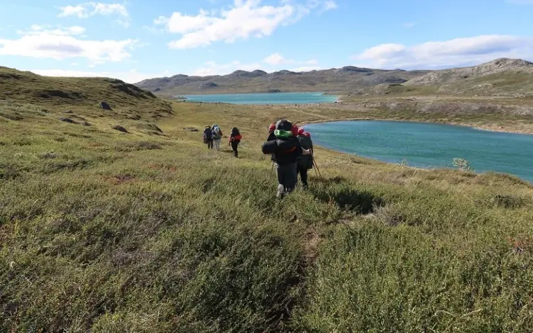 Start des Wildnistrekkings auf dem Arctic Circle Trail