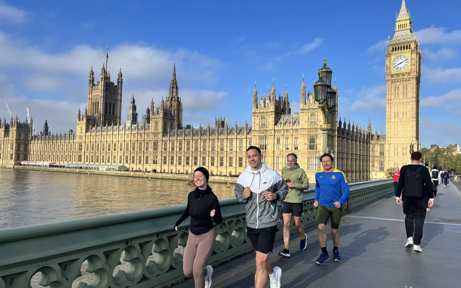 Am frühen Morgen ist London ruhig - ideal für einen gemeinsamen Morgenlauf