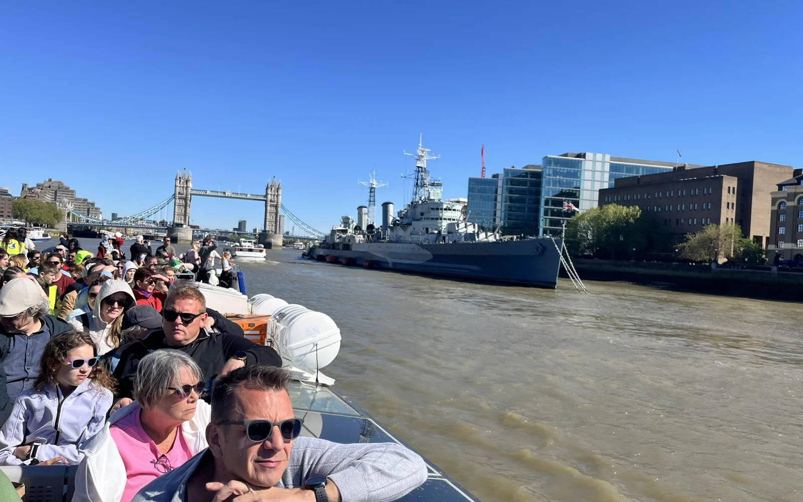 Entspannung vor dem Marathon bei einer entspannten Bootstour auf der Themse