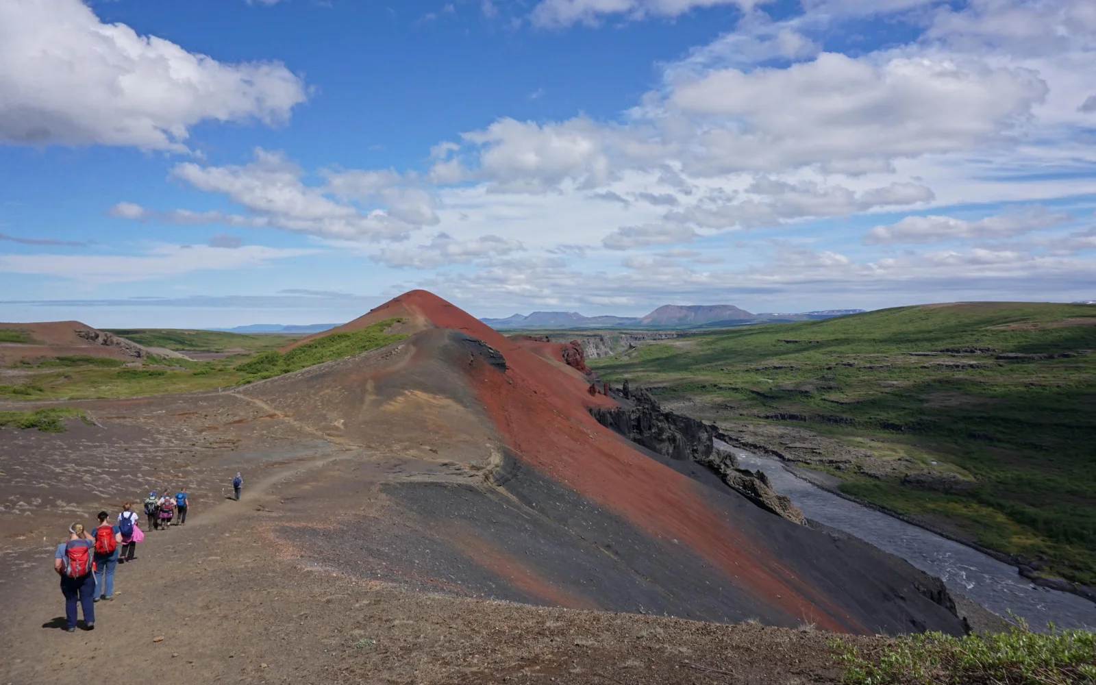 Tageswanderung im Jökulsárgljúfur-Nationalpark (nördlicher Teil des Vatnajökull-Nationalparks)