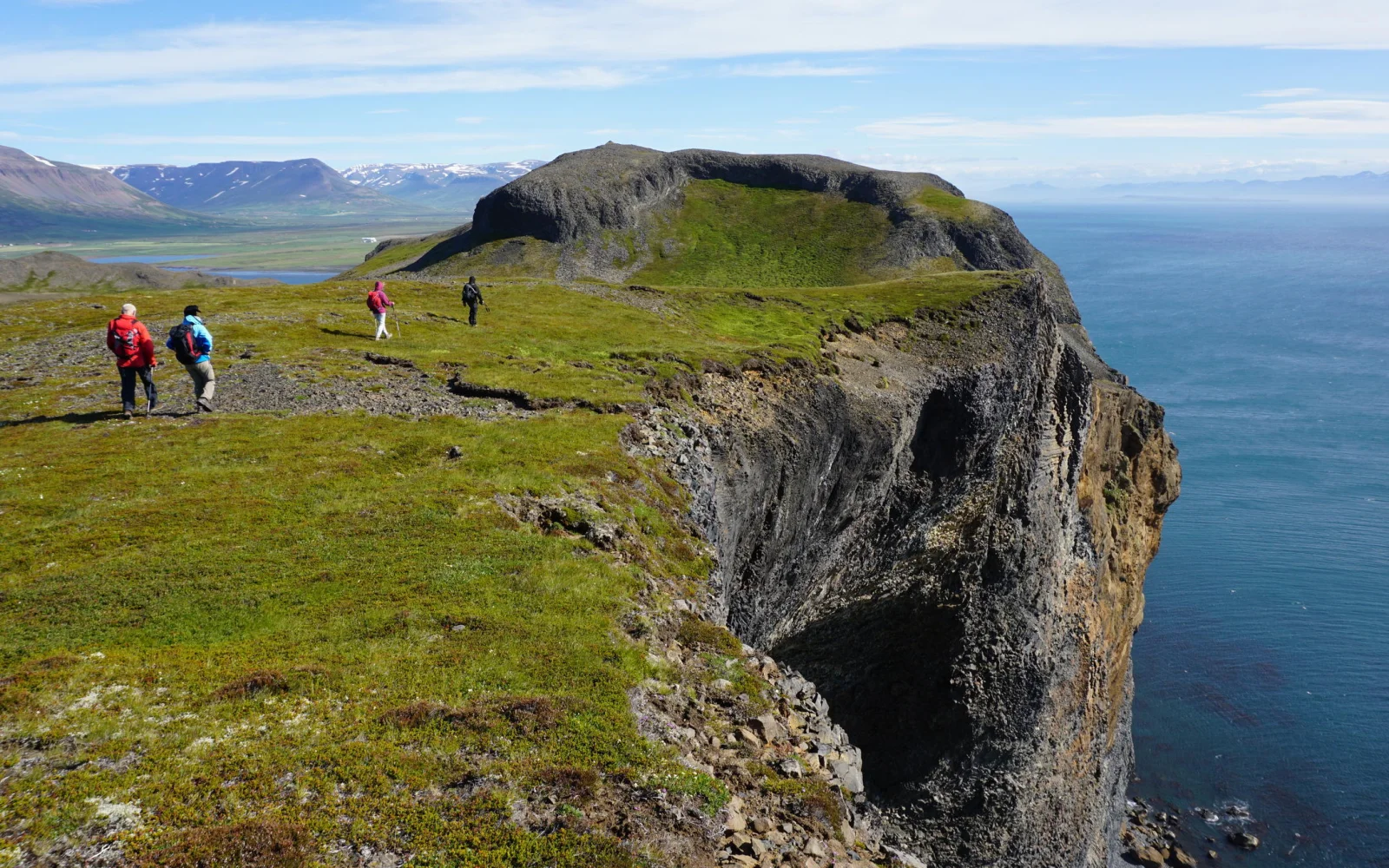 Tageswanderung auf felsigem Kap mit grandiosen Fjordblick