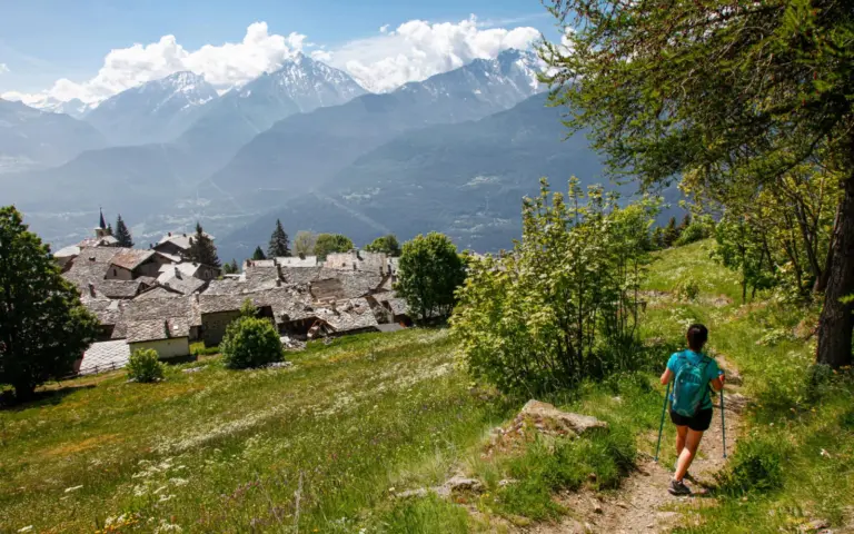 Die höchsten Gipfel und Gletscher Europas können Sie unterwegs erblicken