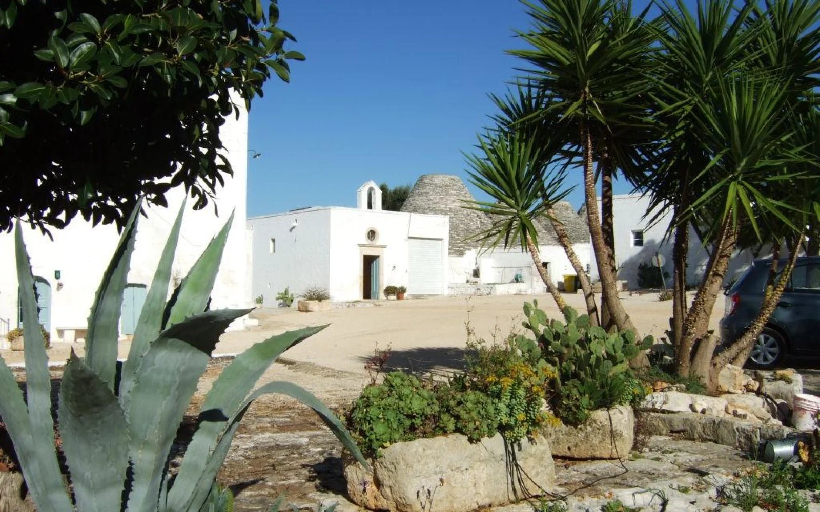 Blick in den Innenhof der Masseria