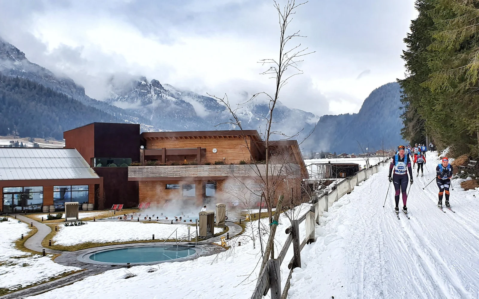 Sonntägliches Kontrastprogramm - Therme oder Skimarathon..?