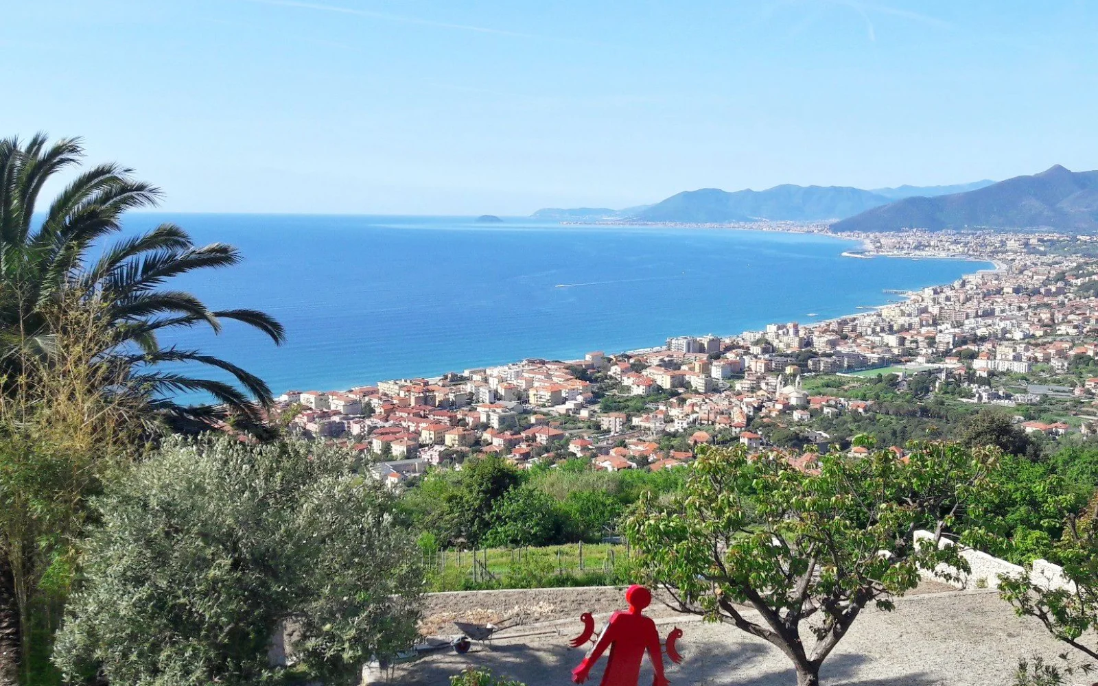 Aussicht von Verezzi auf das Mittelmeer