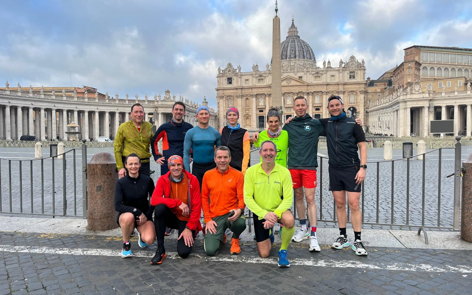 Beim Sightjogging am Samstagmorgen geht es auf Wunsch bis zum Vatikan...