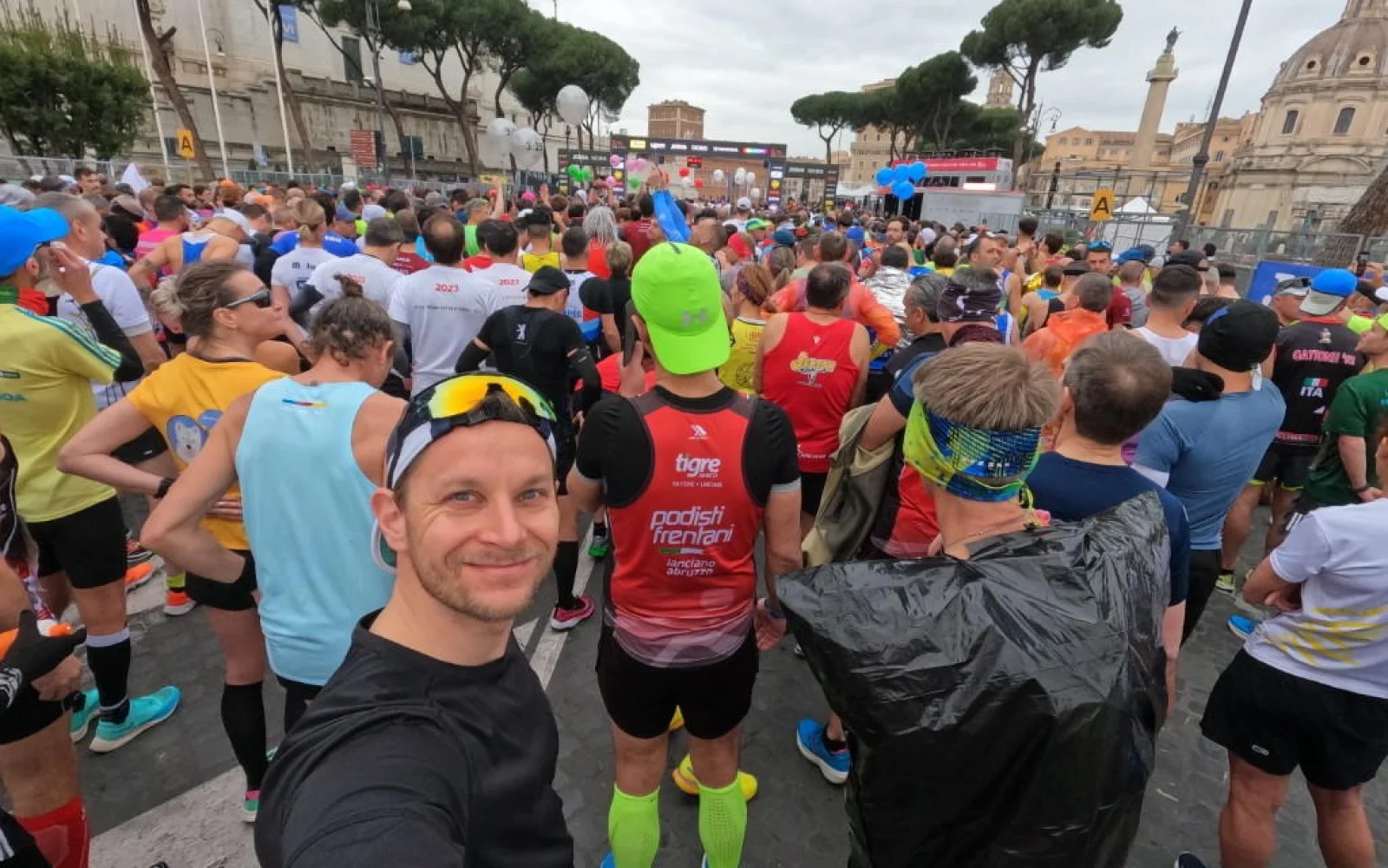 Gänsehaut an der Startlinie des Rom Marathon