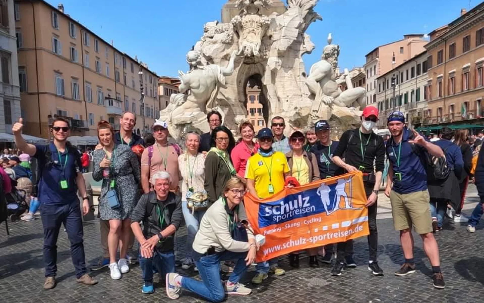 Unsere Marathon-Gruppe 2022 beim gemütlichen Stadtspaziergang am Vortag