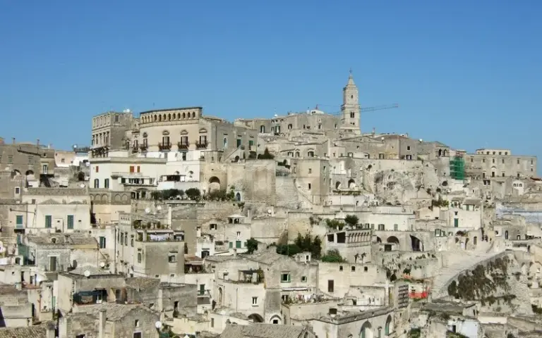 Kurze Wanderung in Matera in der Basilikata und Stadtrundgang