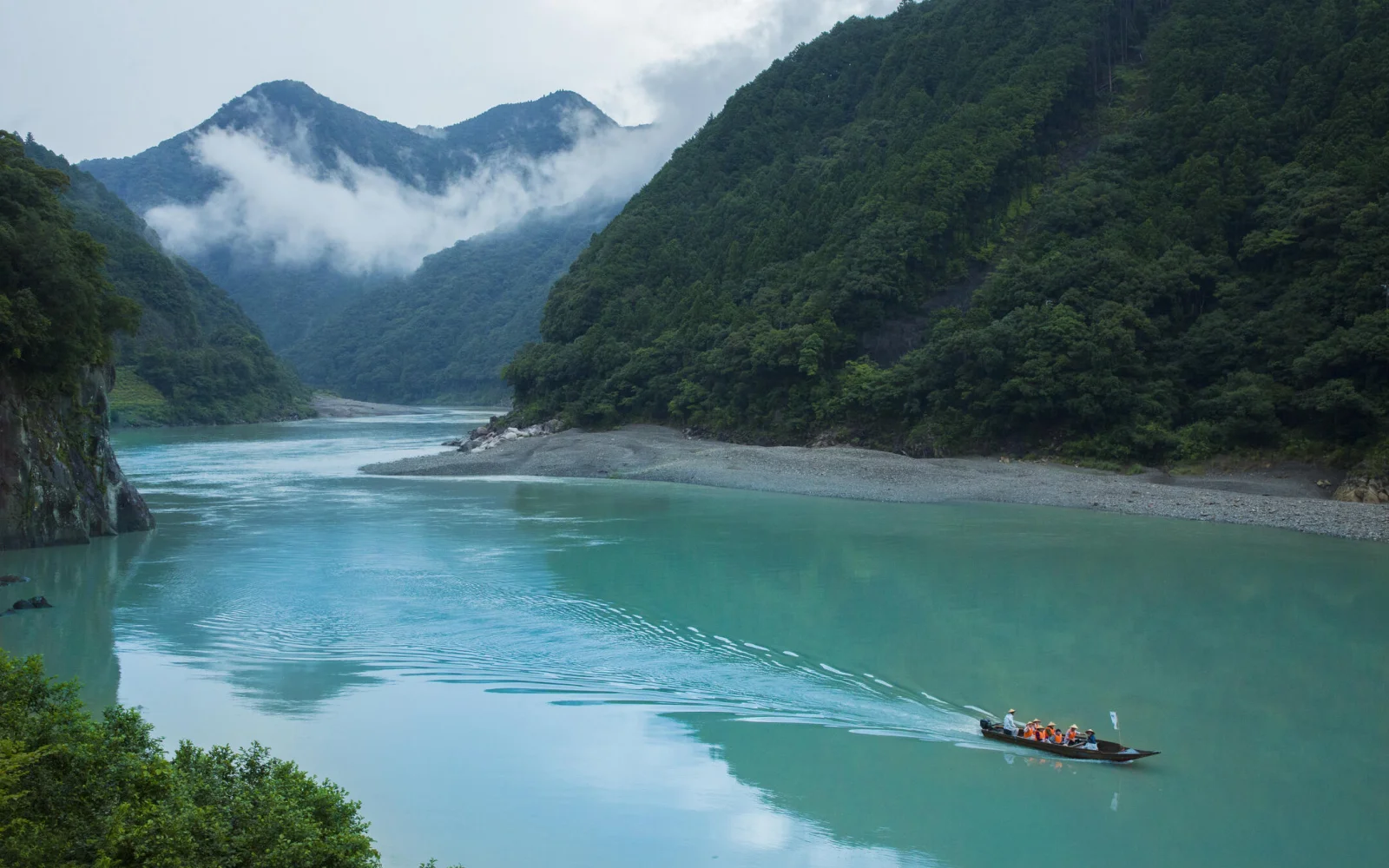 Flusspilgern auf dem Kumanogawa (©Wakayama Tourism Federation)