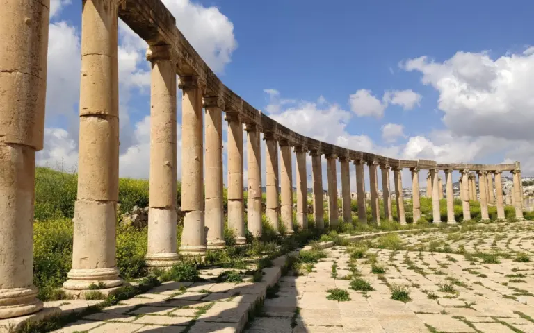 Jerash - beeindruckenden Überreste der spätantiken Stadt