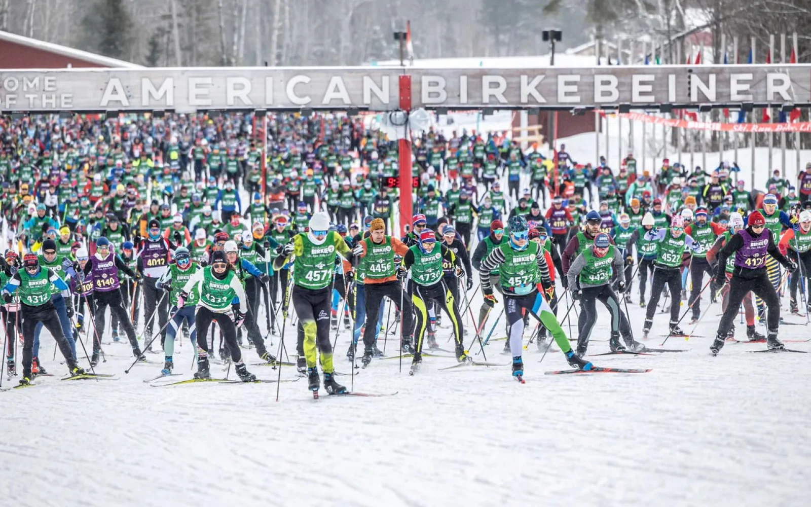 Der Start des BIRKIE, wie der Amercian Birkebeiner gern genannt wird.